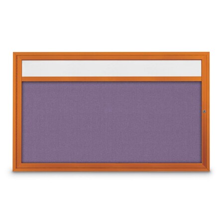 United Visual Products Slim Enclosed Corkboard, 30"x36", White Alum Frame/Cork UVEB3036-WHITE-CORK